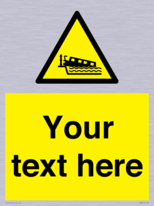 Custom warning grounding narrow boat on lock cill